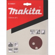 Makita D-54651 Диск шлифовальный 15 отверстий коричневый 150мм A240 10шт